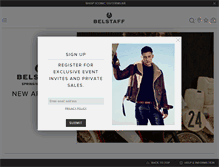 Tablet Screenshot of belstaff.com